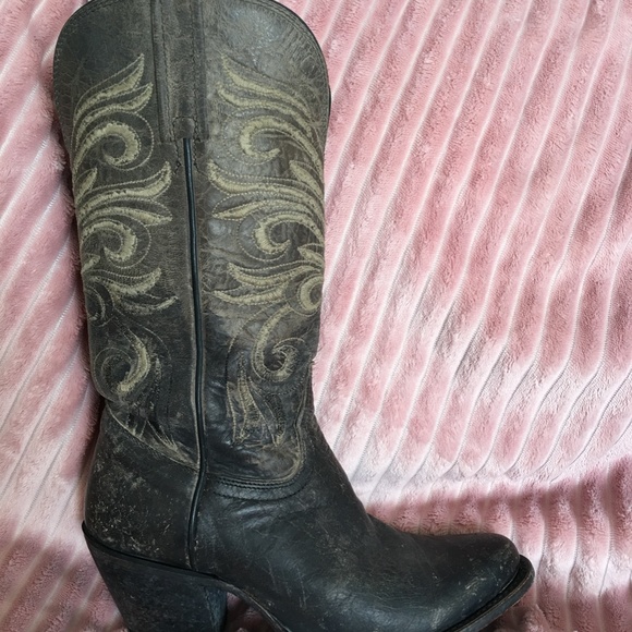 Lucchese distressed leather boots - Picture 5 of 12